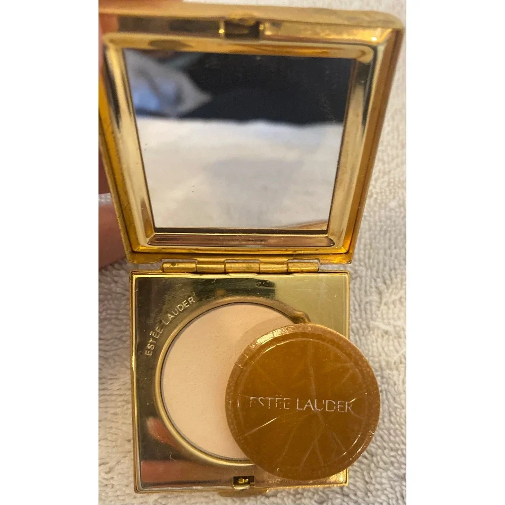 Estee Lauder Lucidity Bamboo Compact Gold Translucent Pressed Powder Vintage